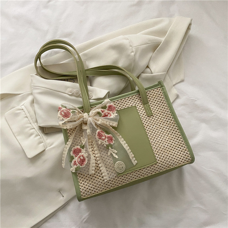 Ladies New Summer Fashion Braided Shoulder Bag