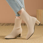 Elegant Knitted Sock Boots