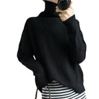 Cozy Diamond-Texture Knit Sweater
