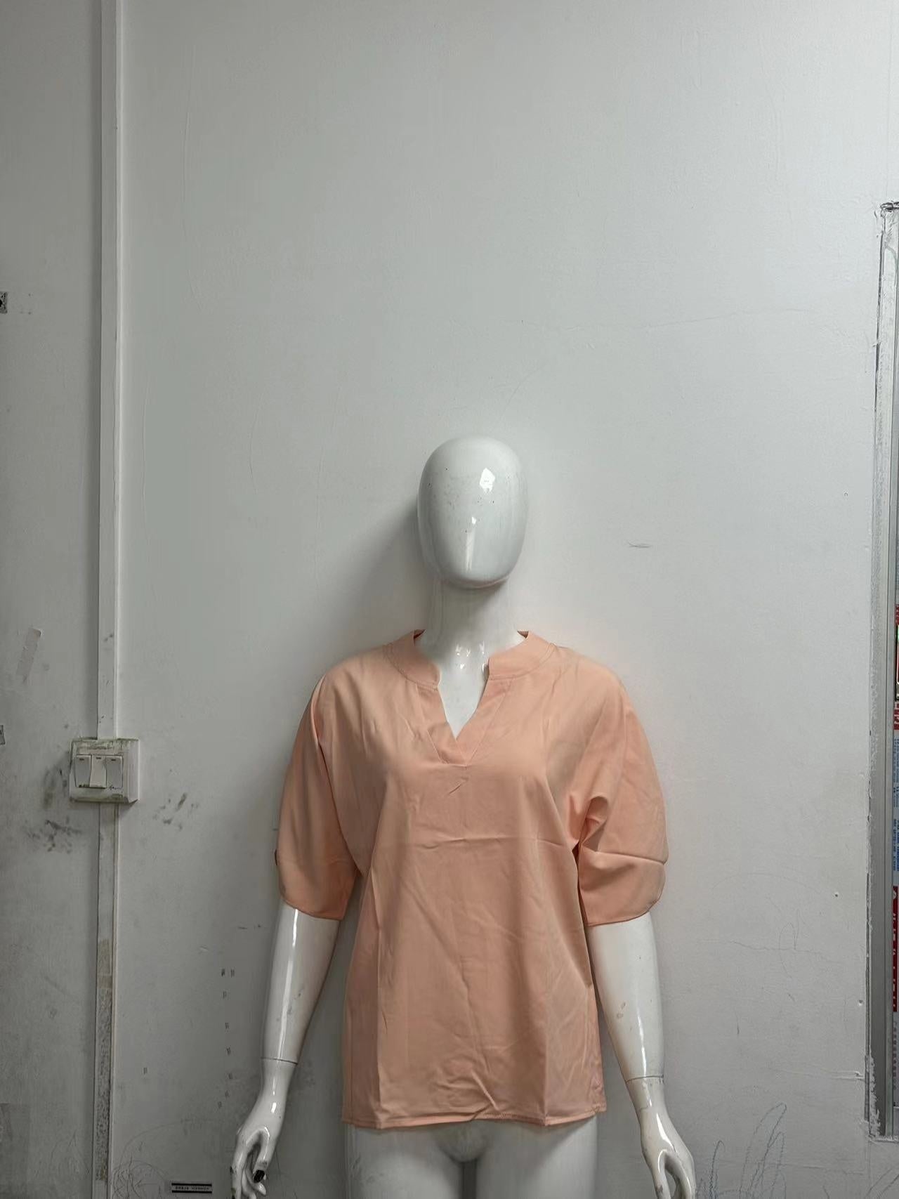 Soft V-Neck Flutter Sleeve shirt