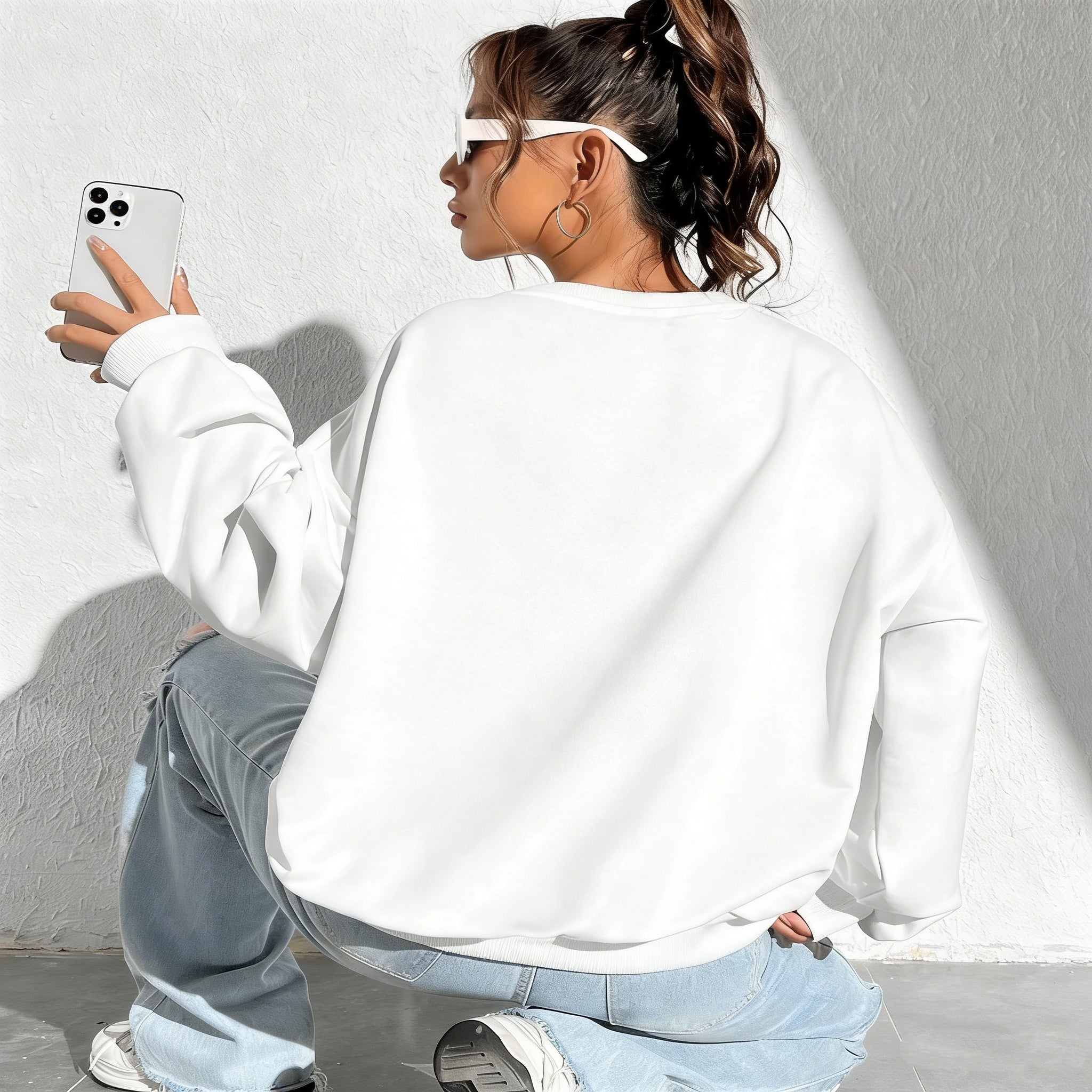 Women’s Loose-Fit Casual Pullover Sweatshirt
