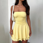 Y2K Tube Top Mini Dress