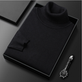 Men's Classic Ribbed Turtleneck Jumper for Smart Casual Wear