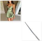 Elegant A-line Satin Dress