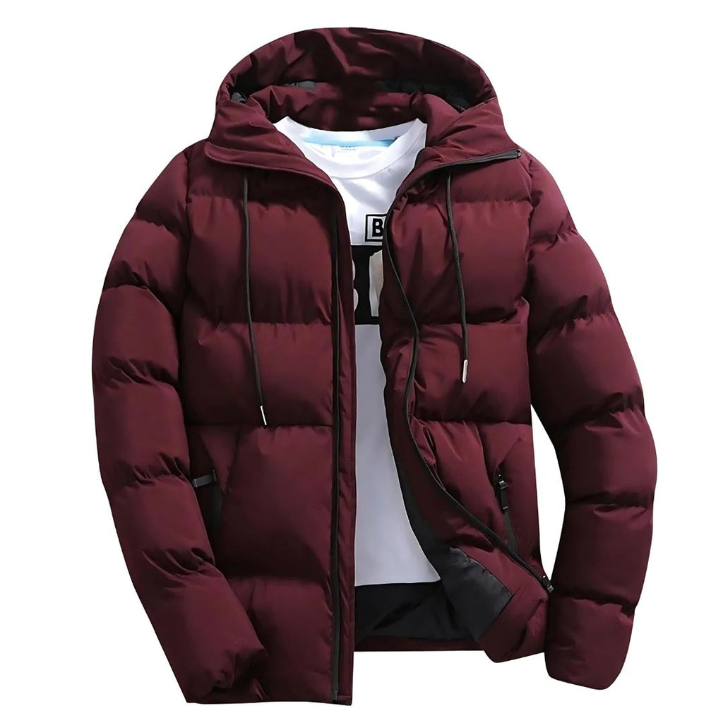 FrostDefender Waterproof Parka for Men with Adjustable Hood and Insulated Lining
