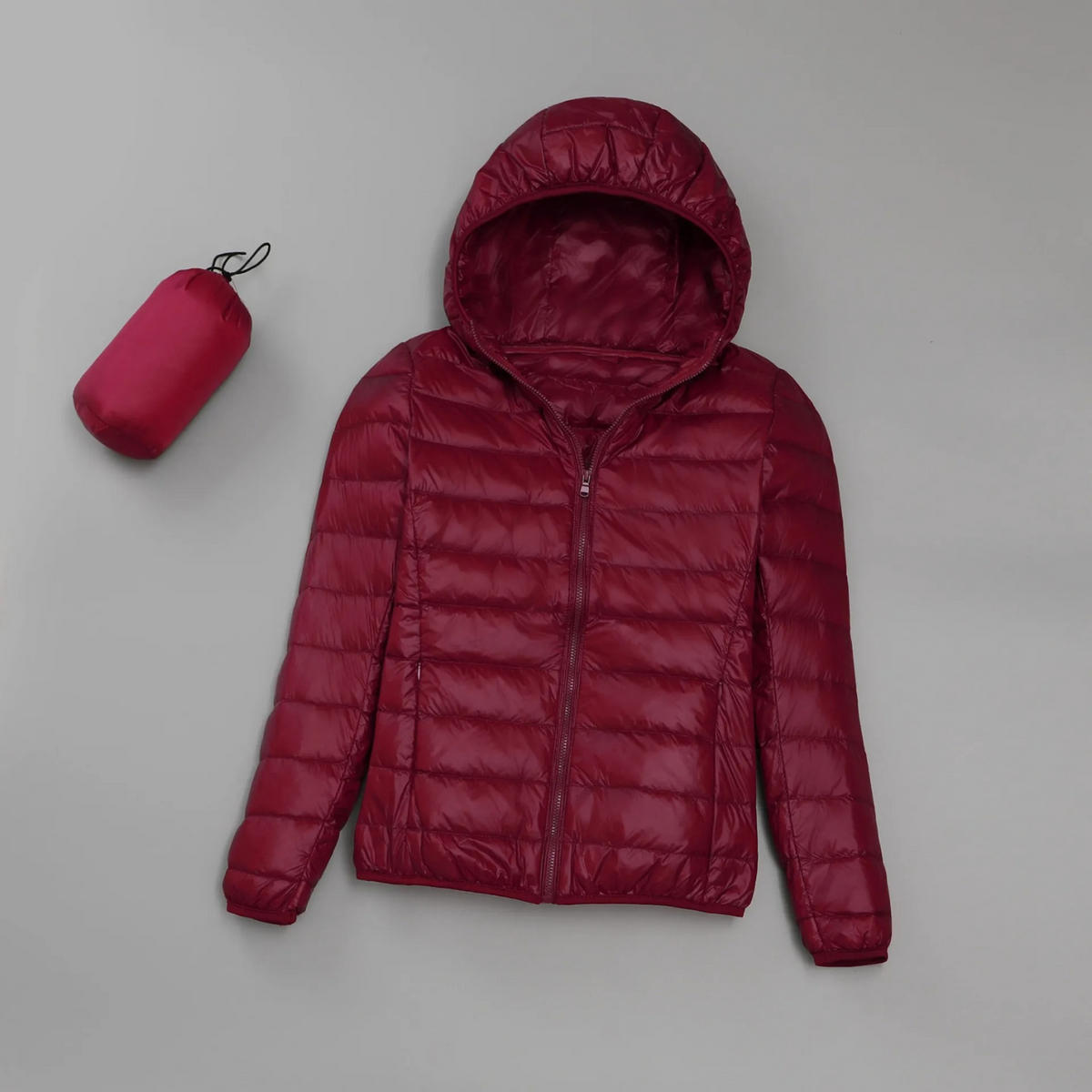 Lightweight Packable Hooded Puffer Jacket for Women Ideal for Travel and Everyday Use