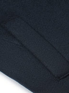 Men's Classic Button-Front Overcoat with Notched Collar and Side Pockets