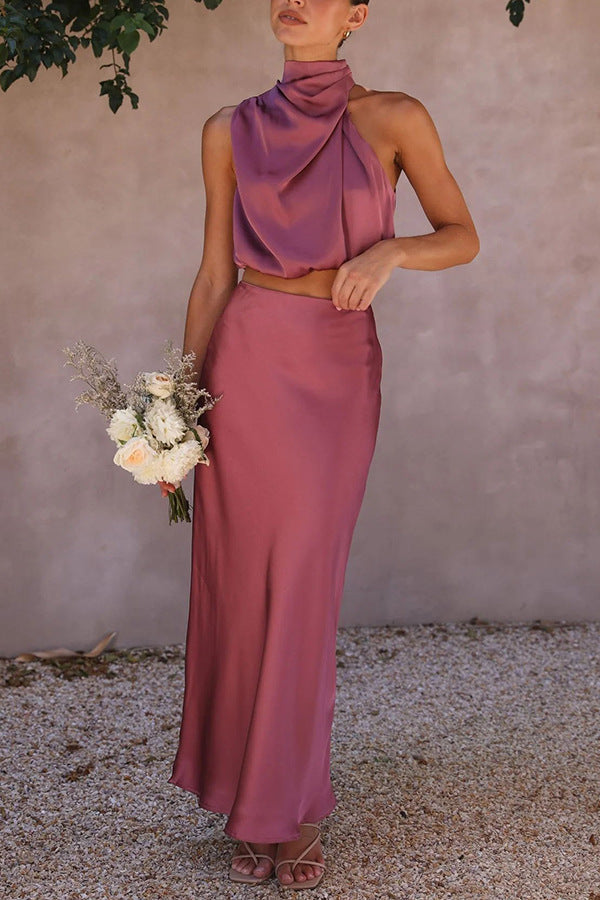 Women’s Satin Two-Piece Set