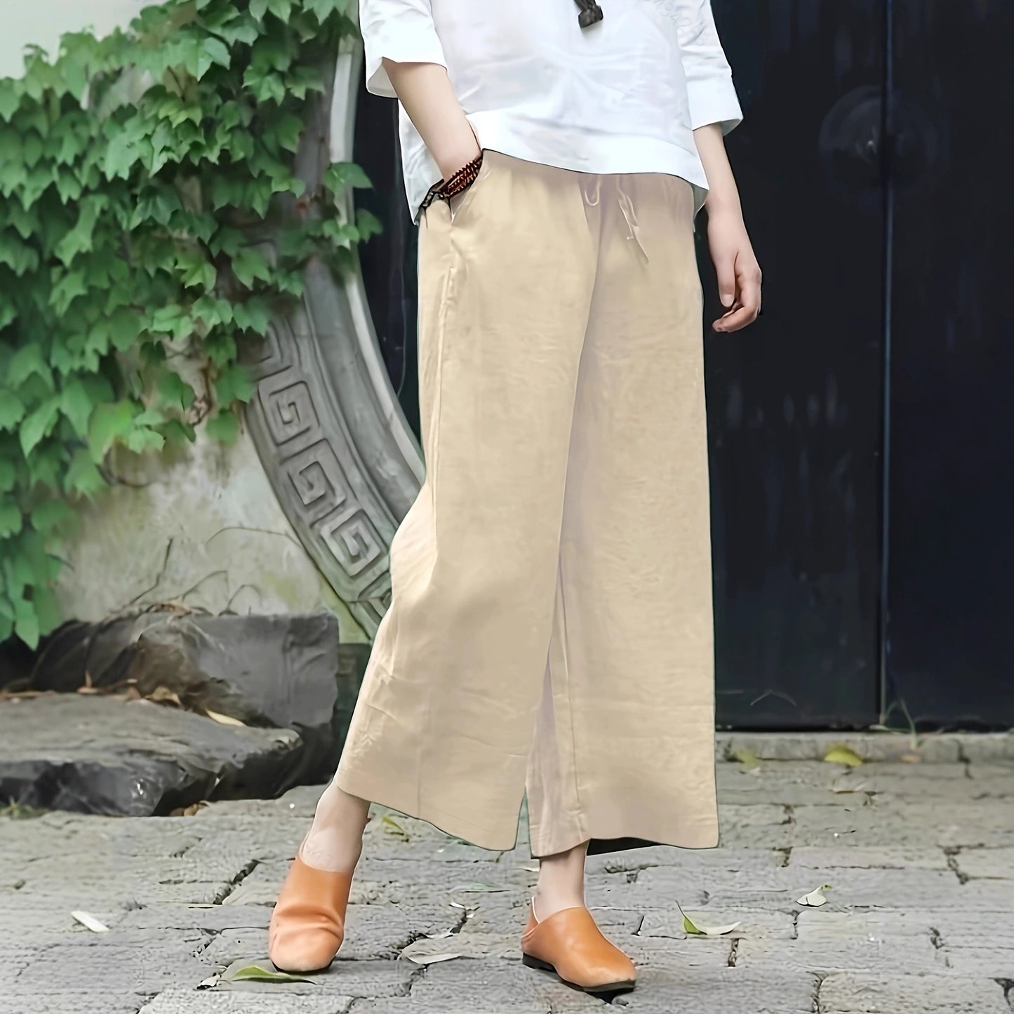 Casual Wide-leg Trousers From Europe And The US