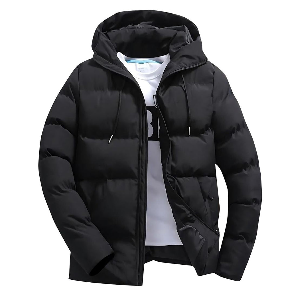 FrostDefender Waterproof Parka for Men with Adjustable Hood and Insulated Lining