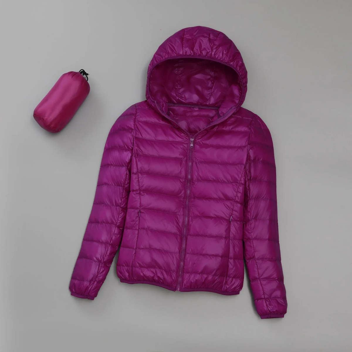 Lightweight Packable Hooded Puffer Jacket for Women Ideal for Travel and Everyday Use