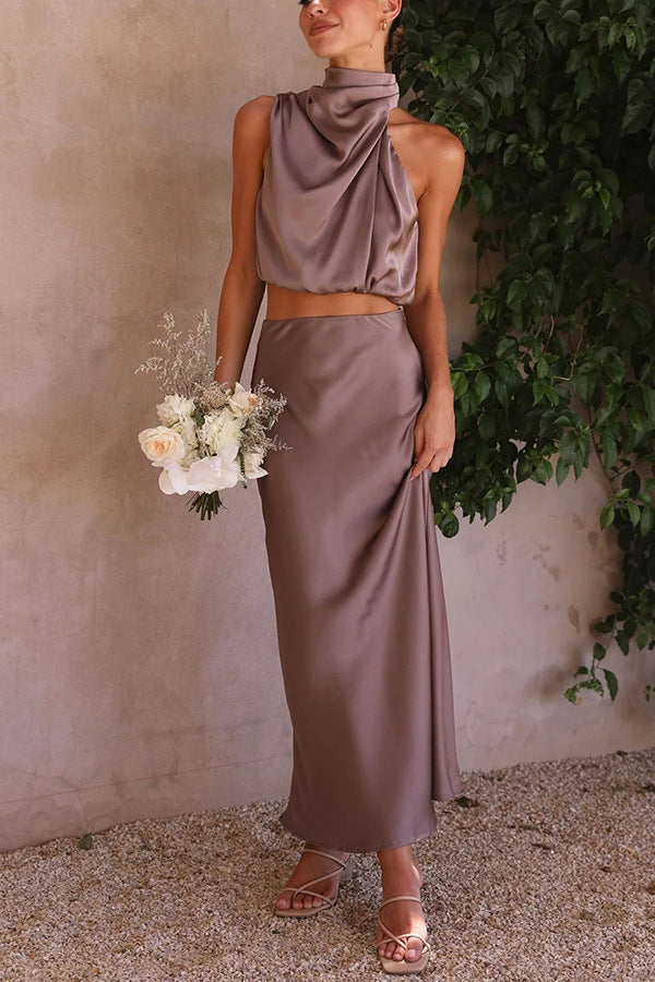 Women’s Satin Two-Piece Set
