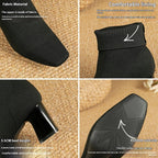 Elegant Knitted Sock Boots