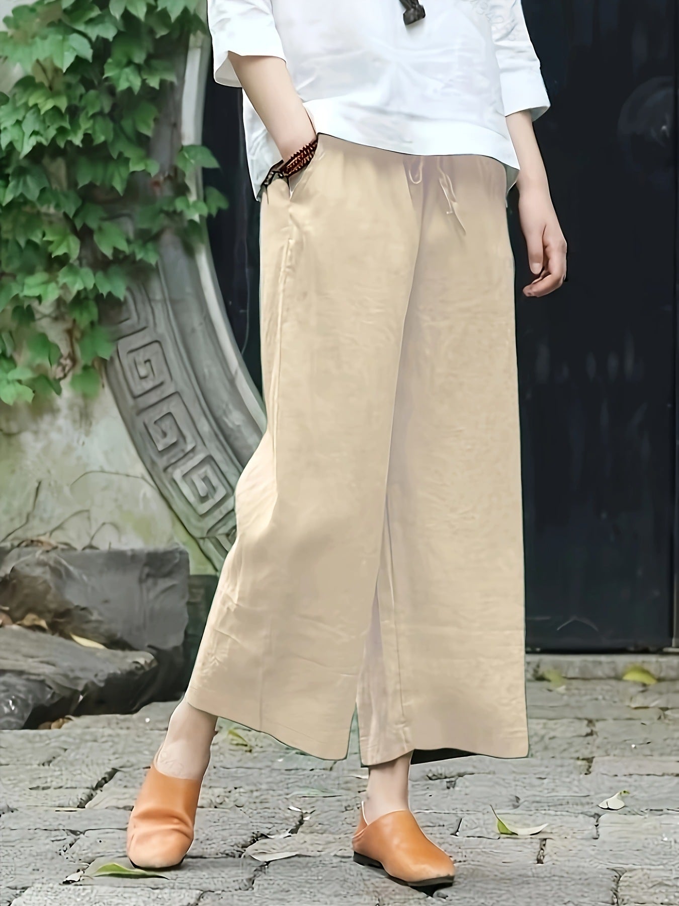 Casual Wide-leg Trousers From Europe And The US