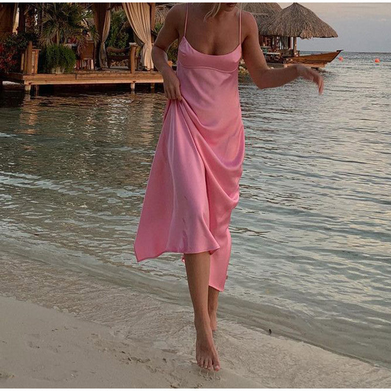 Satin Slip Maxi Dress