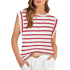 Women's Basic Fashion Casual Vest T-Shirt
