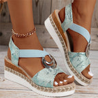 Women’s Peep Toe Wedge Sandals