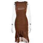 Elegant Slim Sleeveless Party Dress
