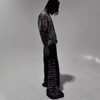 Womens All-Match Casual Loose Drawstring Pants With Letter Print