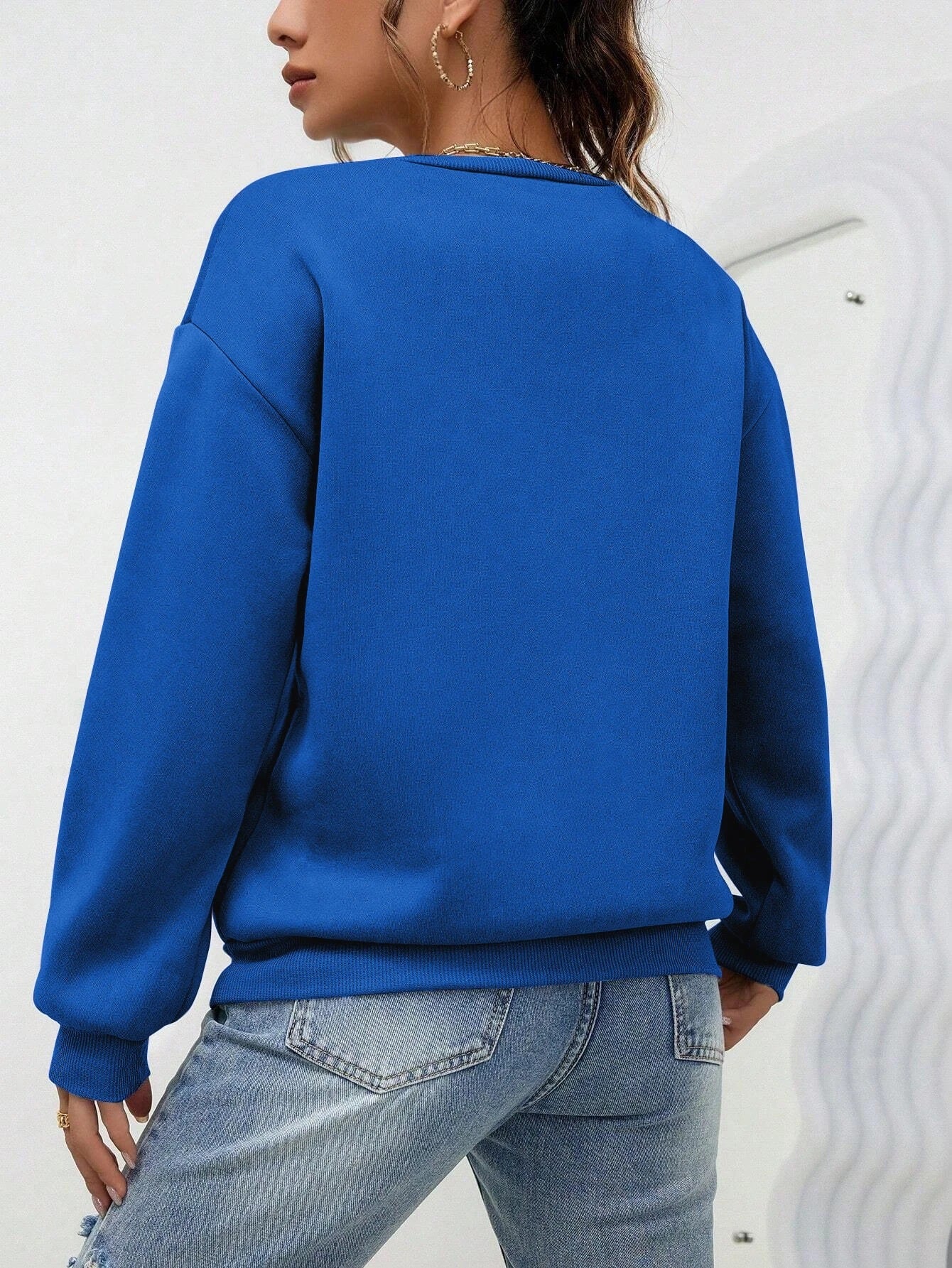 Women’s Loose-Fit Casual Pullover Sweatshirt