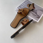 Buckled Strap Slide Sandals