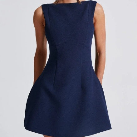 Elegant Backless Summer Mini Dress