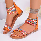 Bohemian Ethnic Flat Sandals