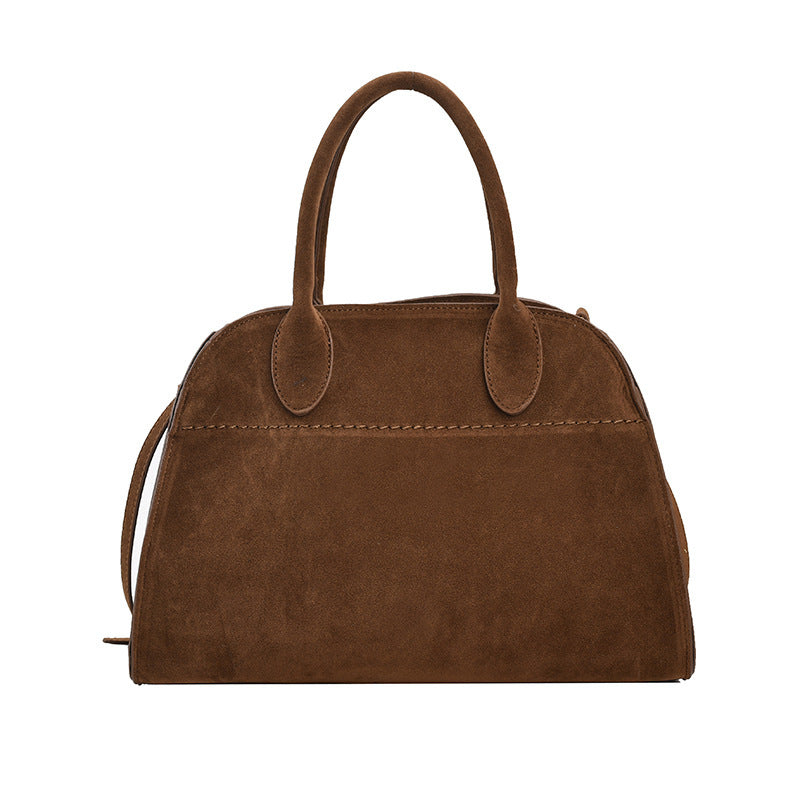 Retro Side-Buckle Top Handle Tote Bag