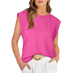 Women's Basic Fashion Casual Vest T-Shirt