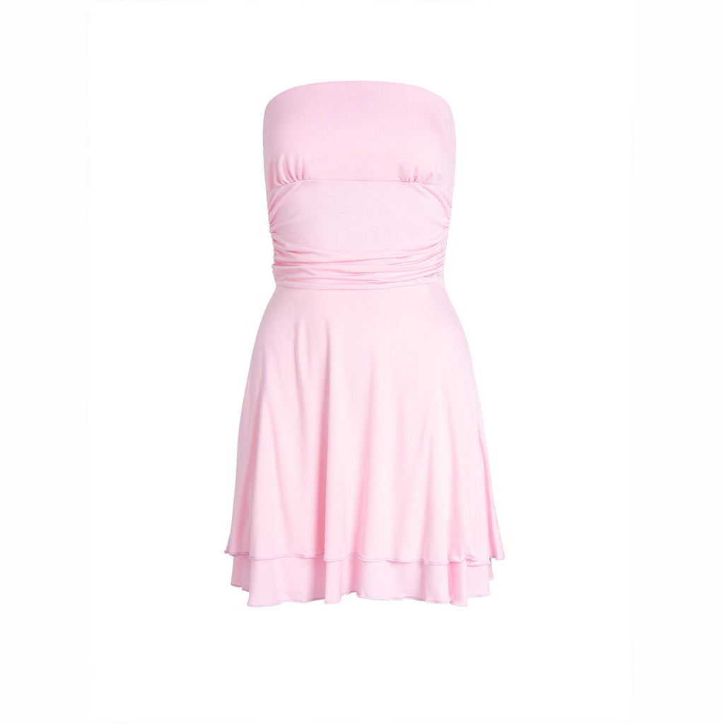 Y2K Tube Top Mini Dress