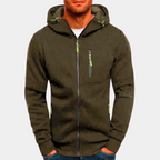 Casual Zippered Hoodie for Men