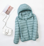 Lightweight Packable Hooded Puffer Jacket for Women Ideal for Travel and Everyday Use