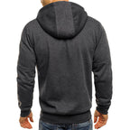 Casual Zippered Hoodie for Men