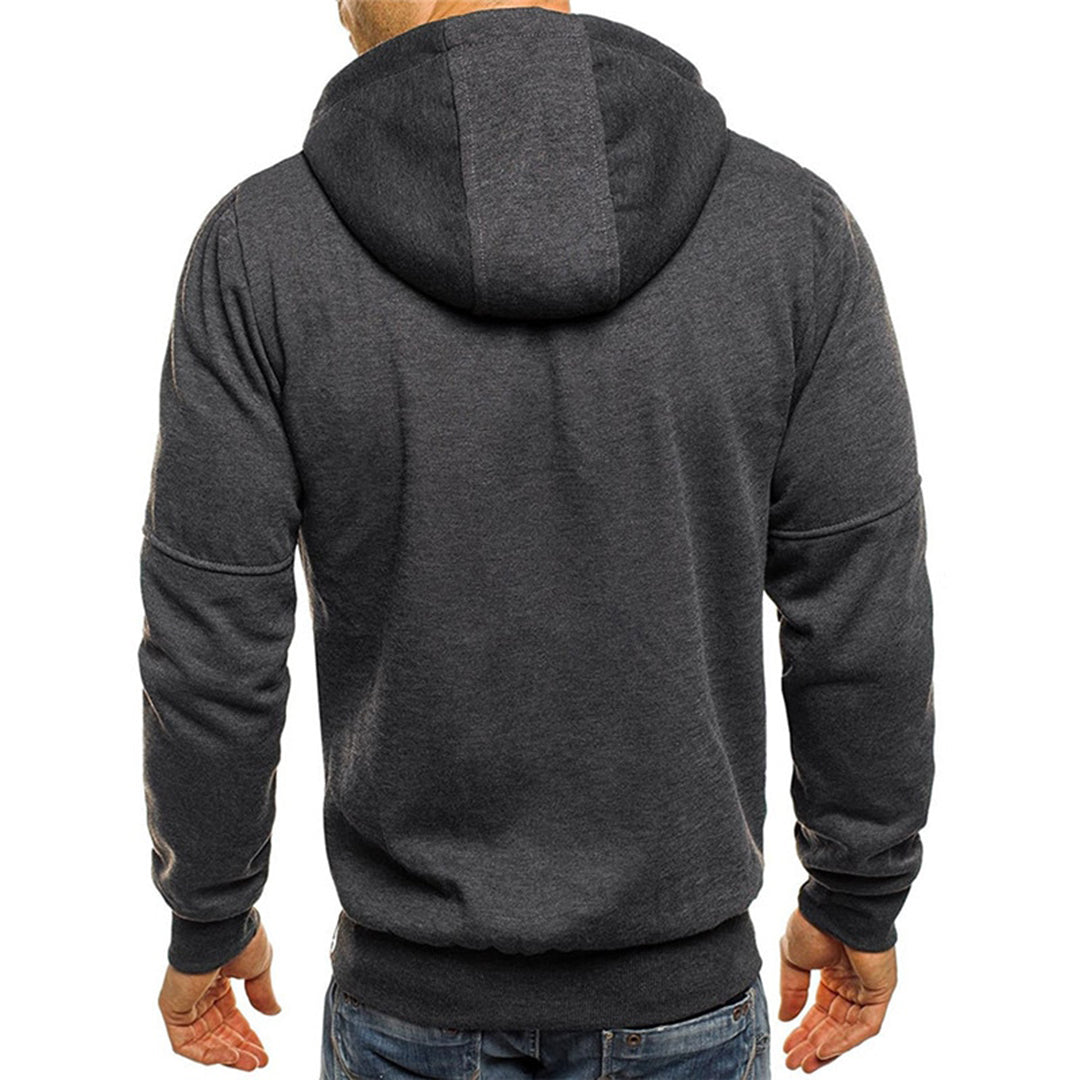 Casual Zippered Hoodie for Men
