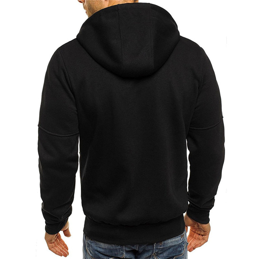 Casual Zippered Hoodie for Men