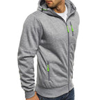 Casual Zippered Hoodie for Men