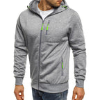 Casual Zippered Hoodie for Men