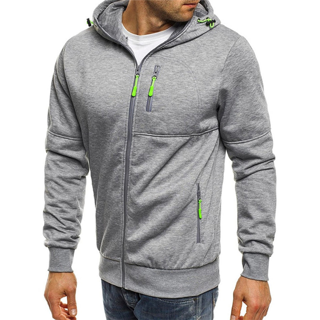 Casual Zippered Hoodie for Men