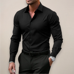 Men's Dress Shirt with Long Sleeves and Button Front