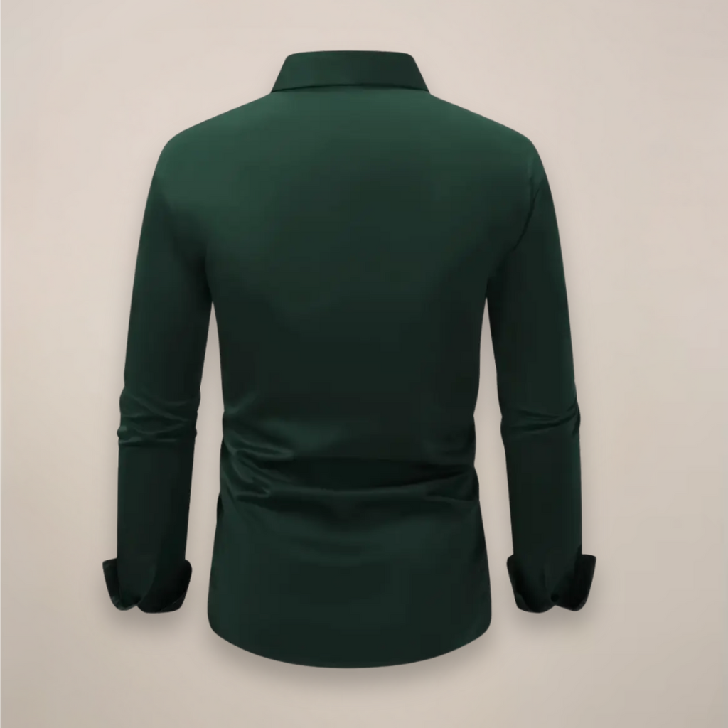 Men's Dress Shirt with Long Sleeves and Button Front