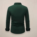 Men's Dress Shirt with Long Sleeves and Button Front