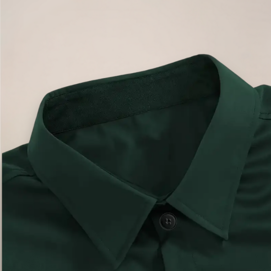 Men's Dress Shirt with Long Sleeves and Button Front