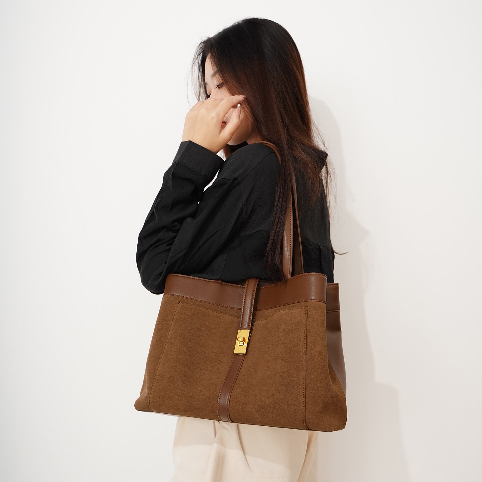 Utility Large Capacity Flap Shoulder Bag