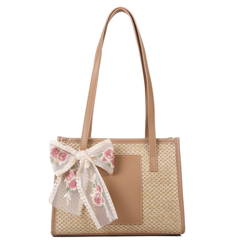 Ladies New Summer Fashion Braided Shoulder Bag