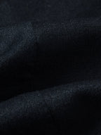 Men's Classic Button-Front Overcoat with Notched Collar and Side Pockets