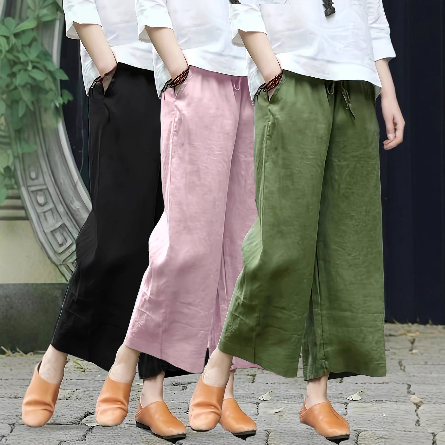 Casual Wide-leg Trousers From Europe And The US