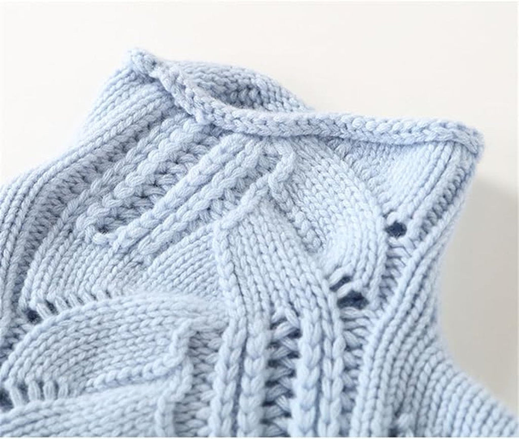 Cable-Knit Turtleneck Sweater for Women with Relaxed Fit and Openwork Details