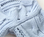 Cable-Knit Turtleneck Sweater for Women with Relaxed Fit and Openwork Details