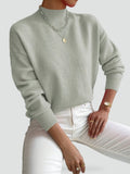 Elegant Collar Women's Sweater in Soft Knit for Versatile Winter Wear
