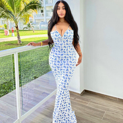 Floral Print Maxi Dress